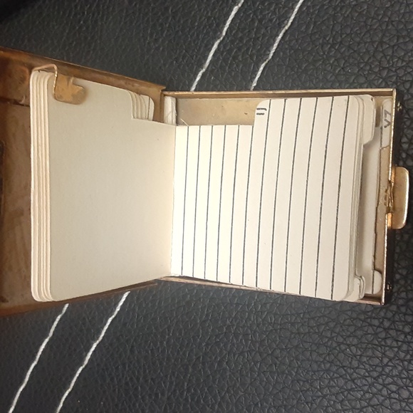 COPY - VINTAGE GOLD PLATED TELEPHONE BOOK NRMINT CONDITION - Picture 3 of 6